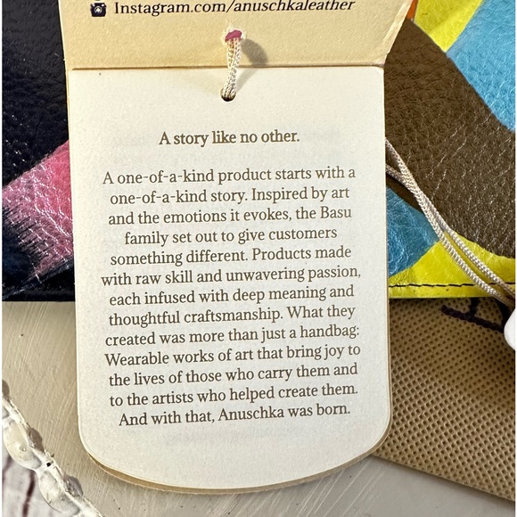 NWT Anuschka Women’s Hand Painted Leather RFID Credit Card Holder Case Wallet - Picture 8 of 10